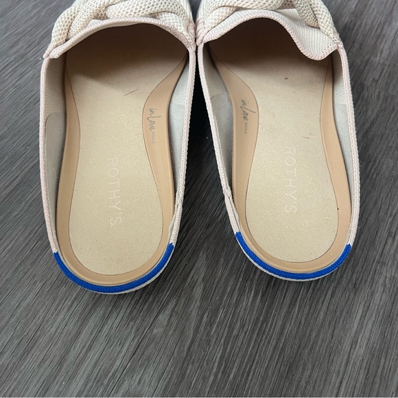 Rothy's The Loafer Mule Slip on Shoe Natural Blush Pink Women's Size 8.5 - Picture 8 of 10